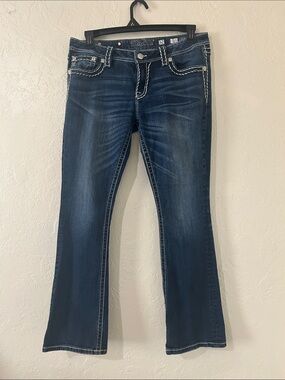 Miss Me "Chloe" Dark Blue Boot Cut Jeans-Sz. 32